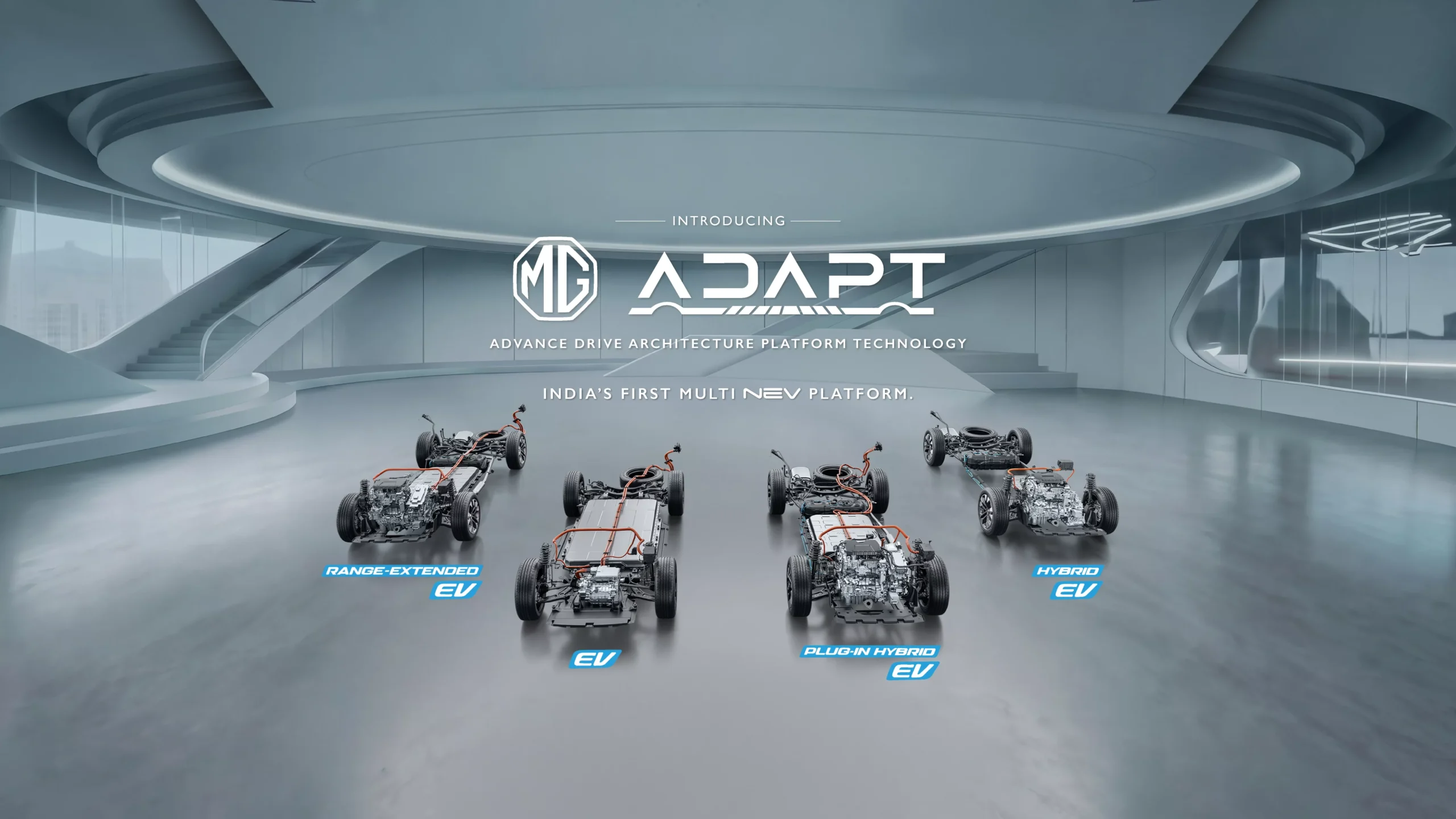 MG ADAPT platform for future EV and hybrid vehicles