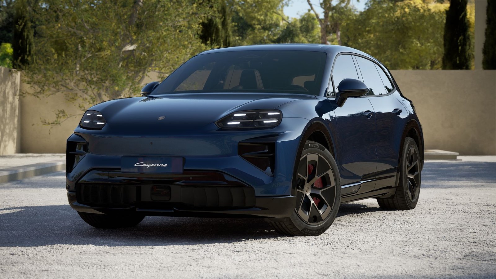 Porsche Cayenne Turbo Electric front view