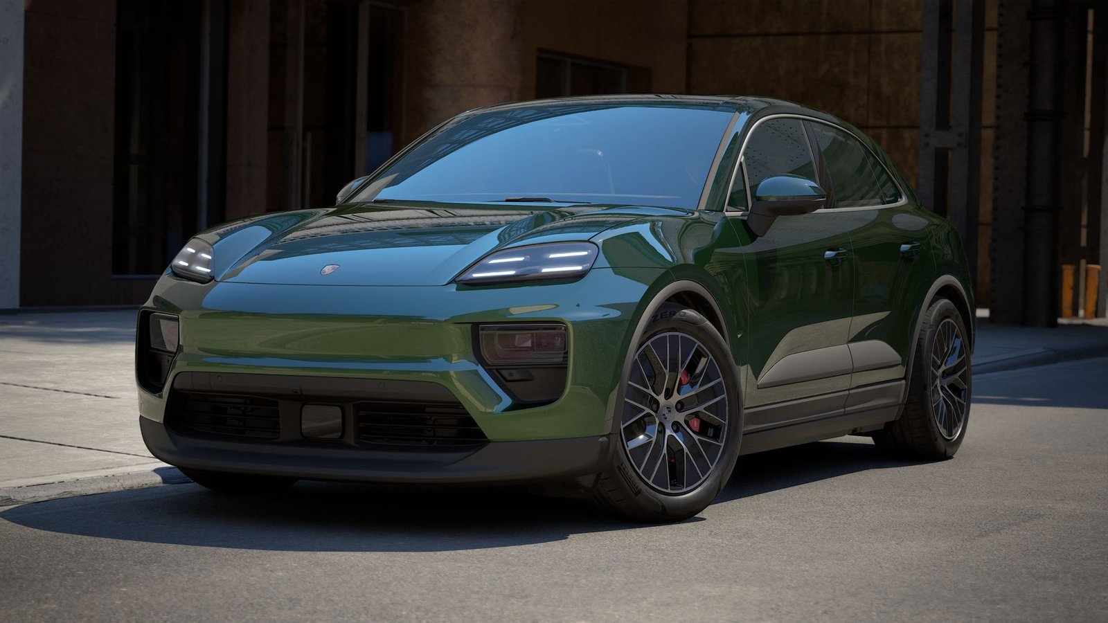 Porsche Macan 4S Electric front view