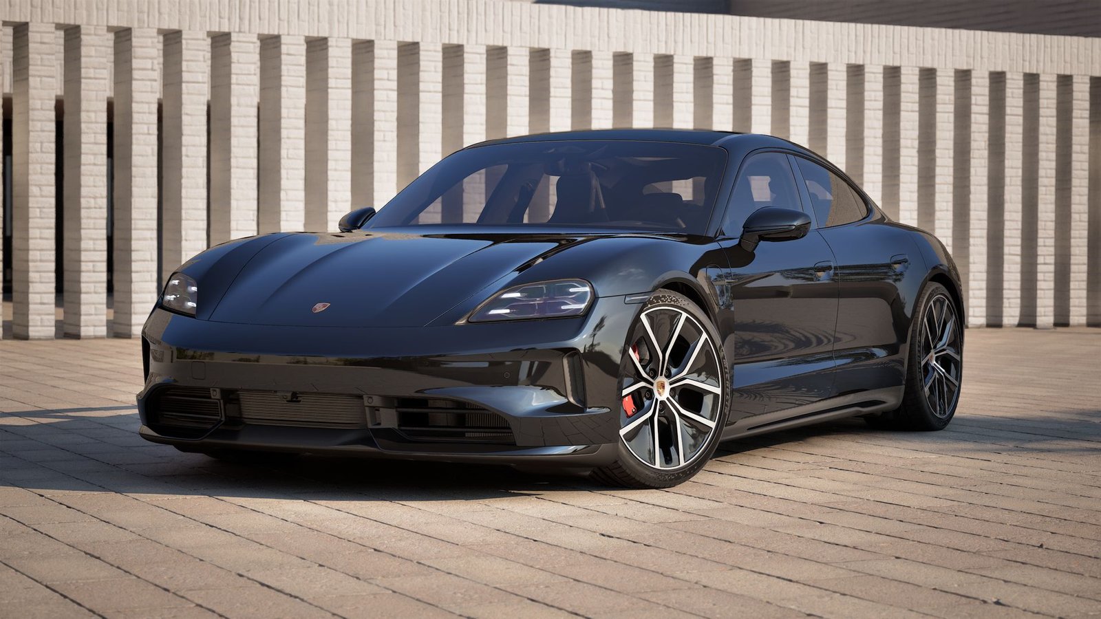 Porsche Taycan 4S Black Edition front view